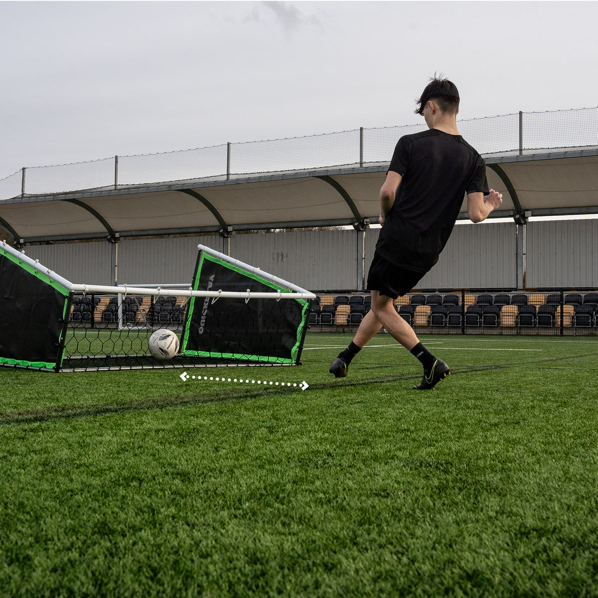 Portería, rebotador y pared de pases 3 en 1 TEKKERS GS Trainer