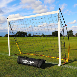 <tc>KICKSTER</tc> Portería de fútbol portátil de 2,4 x 1,5 m (amarilla)