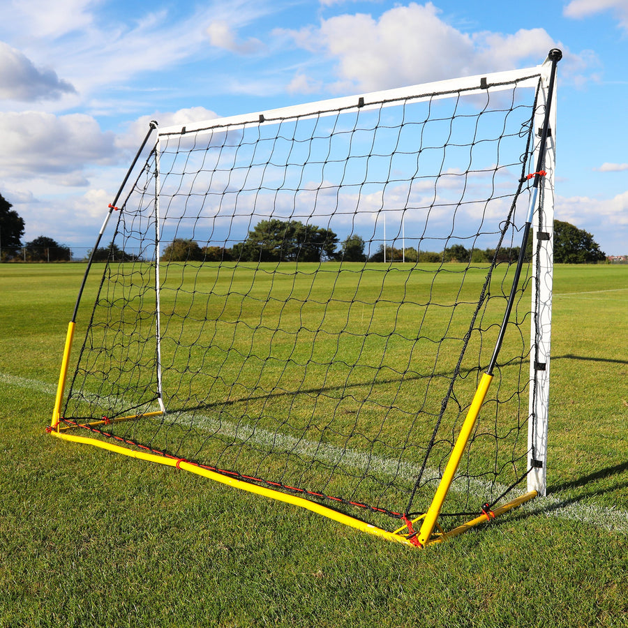 Portería de fútbol portátil KICKSTER 180 x 120 cm (amarilla)